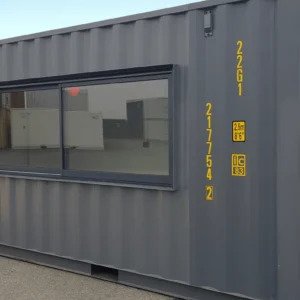 Modulo Prefabbricato Nero – Elegante, Isolato e Multifunzione
